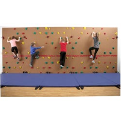 Everlast Entry-Level Traverse Wall Kit with 2 Inch Mat-locking System, 8 Feet x 20 Feet, Item Number 1574385