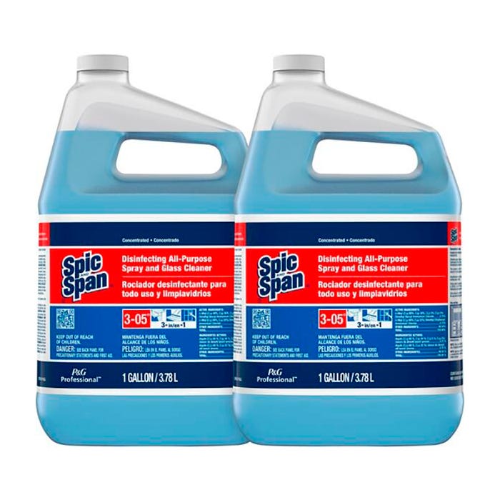 Spic and Span Disinfecting All-Purpose Cleaner, 1 Gallon, Blue, Pack of 2