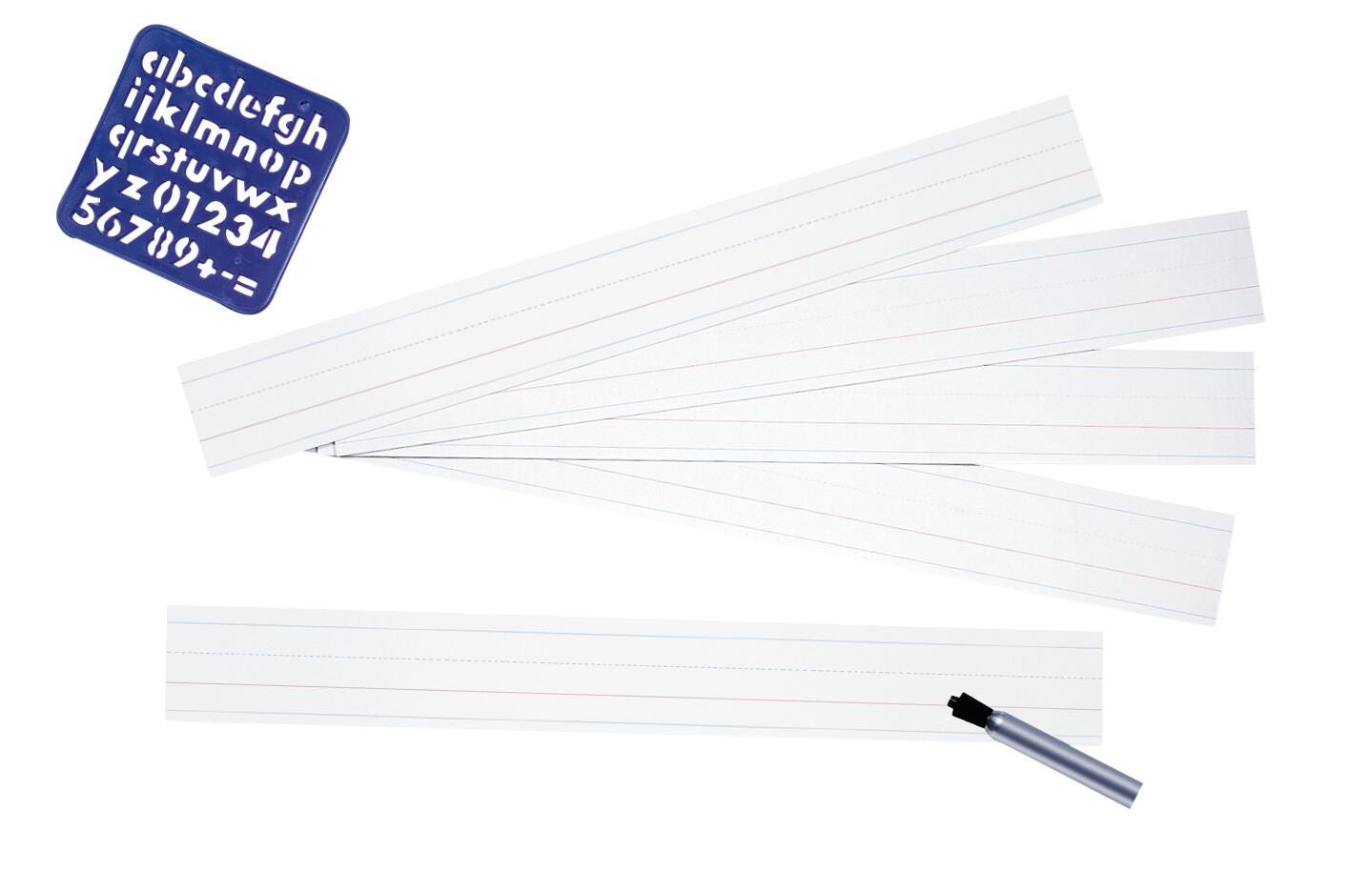 School Smart Sentence Strips, 3 x 24 Inches, White, 100 Sheets 085288