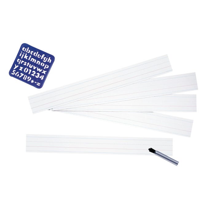 Pacon Sentence Strips, 3 x 24 Inches, White, 100 Sheets