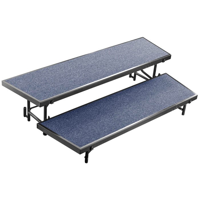 National Public Seating 2 Level Tapered Standing Carpet Deck Riser