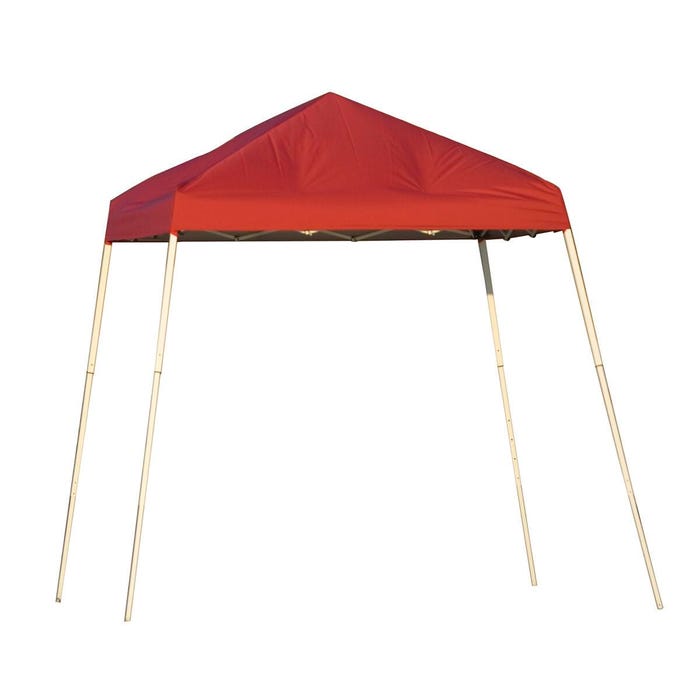 ShelterLogic Sport Pop-Up Canopy with Black Bag, 8 X 8 ft, Polyester Fabric Cover/Steel Frame, Red Cover