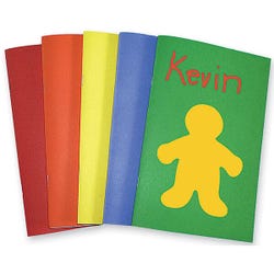 Hygloss Bright Books Journals, 5-1/2 x 8-1/2 Inch, Assorted, Pack of 20