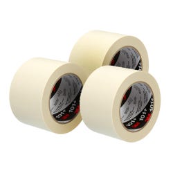3M Value Masking Tape, 3 Inch x 60 Yards, Tan, Pack of 3