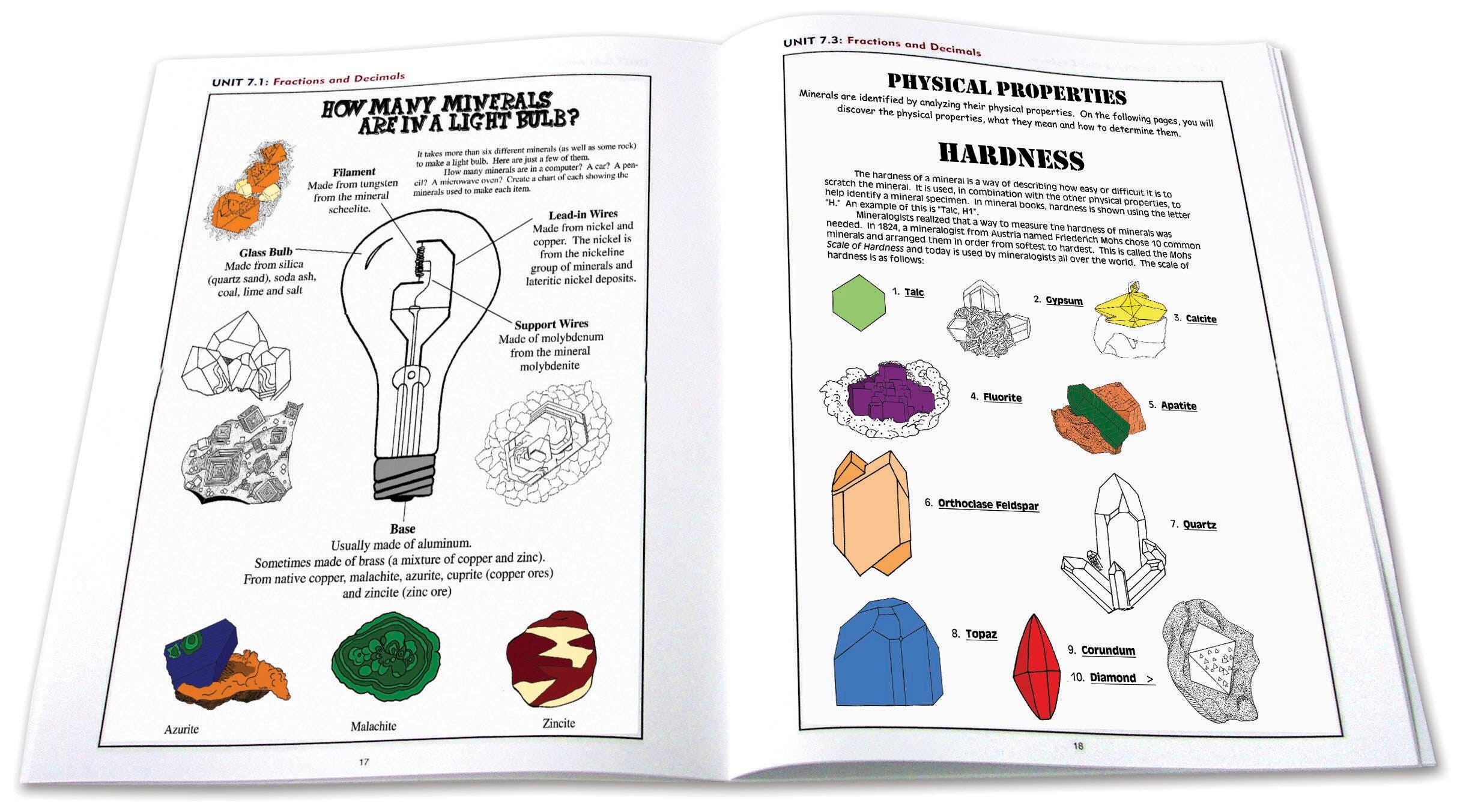 Image for NewPath Learning Minerals and Crystals Workbooks, Pack of 10 from School Specialty