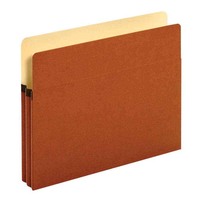 Pendaflex Reinforced File Pocket, Letter Size, 1-3/4 Inch Expansion, Redrope