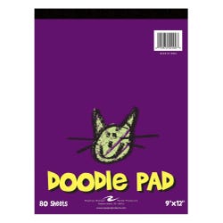 Roaring Spring Kids Doodle Pad, 9 x 12 Inch, 80 Sheets