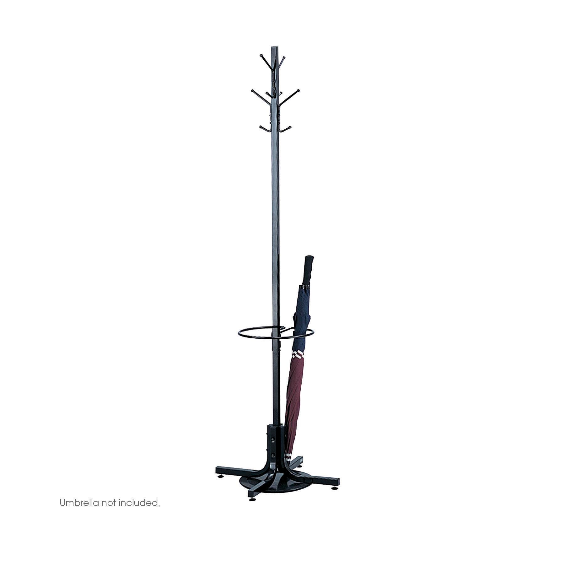 Image for Safco Coat Rack with Umbrella Stand, 21 x 21 x 70 Inches from School Specialty