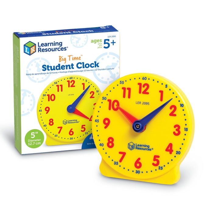 Learning Resources Big Time Learning Clock, 5 Inches