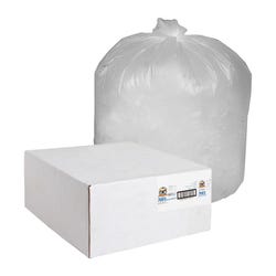 Genuine Joe High Density Can Liners, 56 Gallon, 0.55 mil, Translucent, Pack of 200