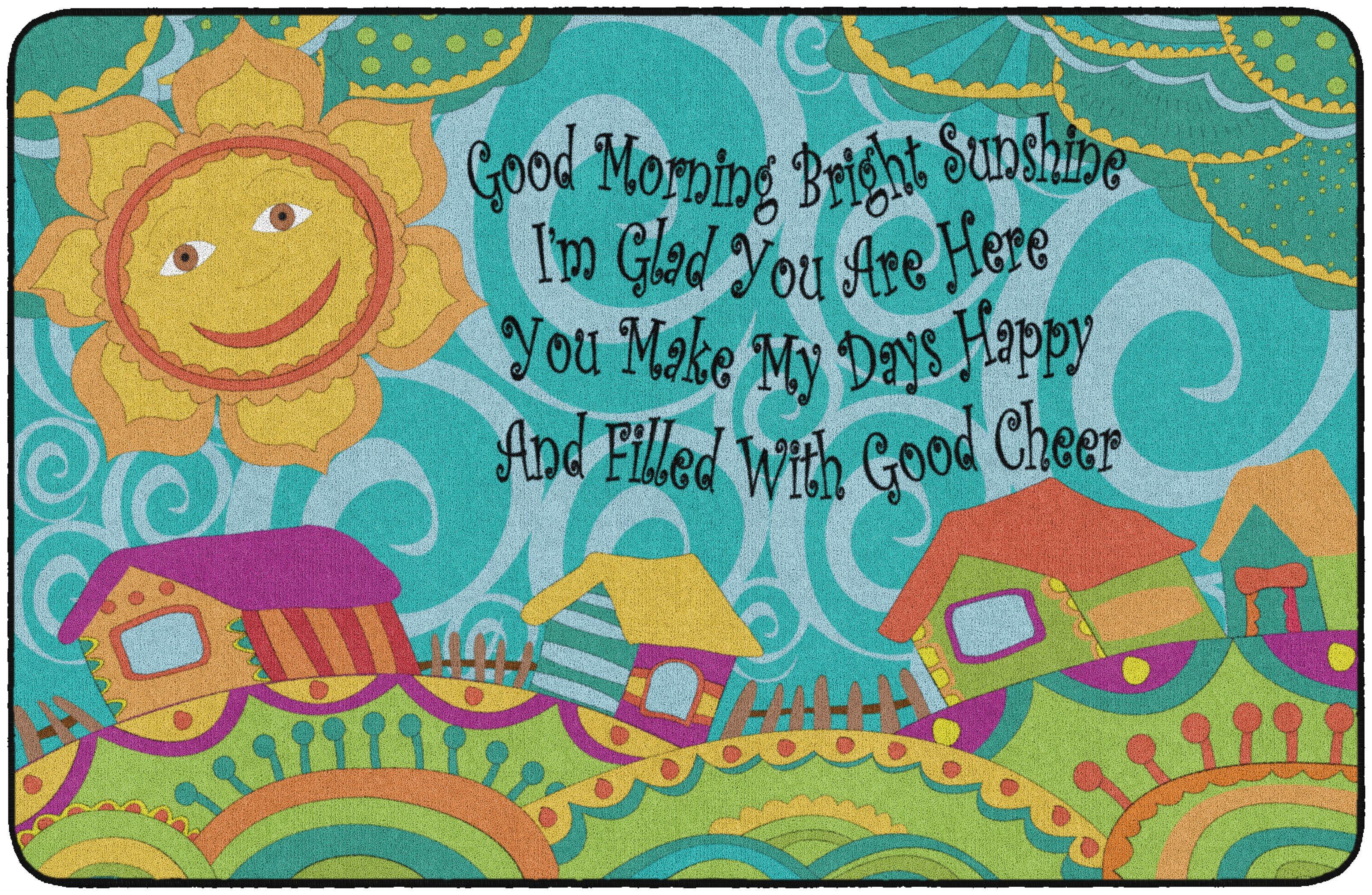 Flagship Carpets Good Morning Bright Sunshine Carpet, Rectangle 4002360