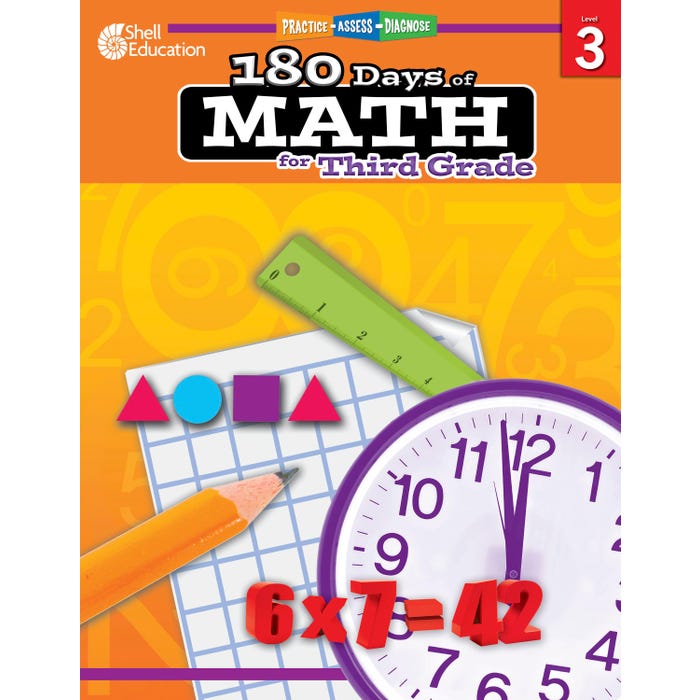 Shell Education 180 Days of Math for Third Grade