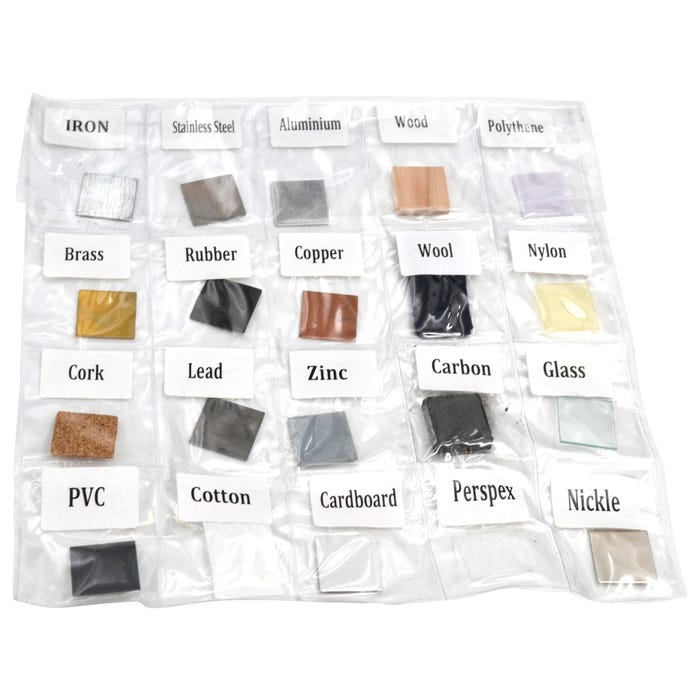 Eisco Labs Materials Collection and Exploration Set, 20 Pieces