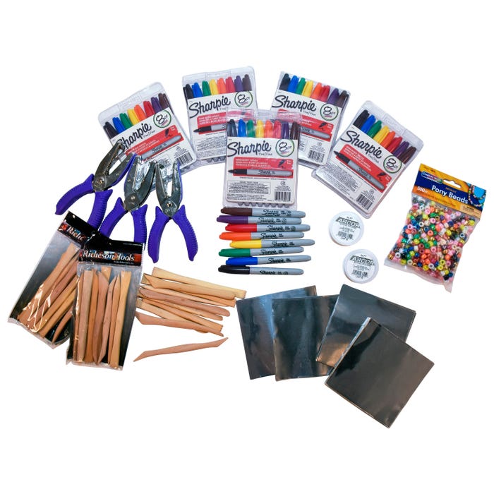 Mexican Tin Relief Classroom Pack, 24 Pieces