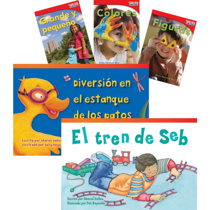 Shell Education Teacher Created Materials Basic Concepts Books, Grades K to 2 , Set of 6, Spanish