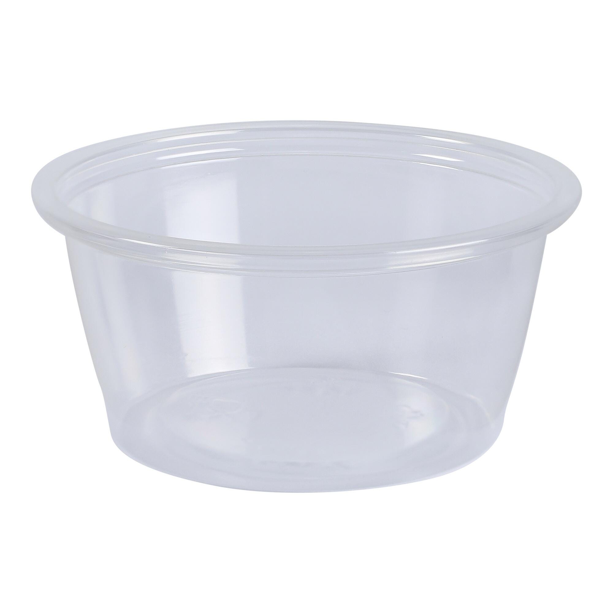 Empress Plastic Portion Cup, 2 Ounce, Clear, Pack of 250 2213462