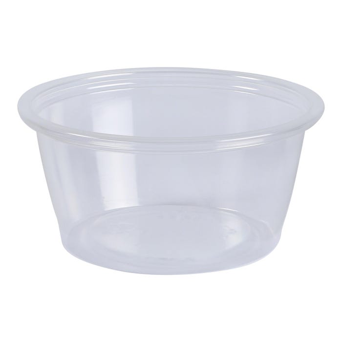 Empress Plastic Portion Cups, 2 Ounces, Clear, Pack of 2500