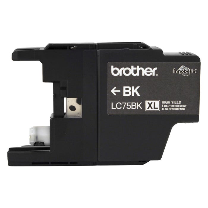 Brother LC75BK Ink Cartridge, 600 Page Yield, Black
