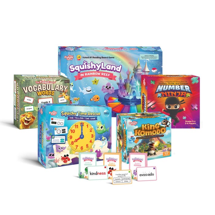 The Fidget Game Grade 3 to 5 Shark Tank Bundle
