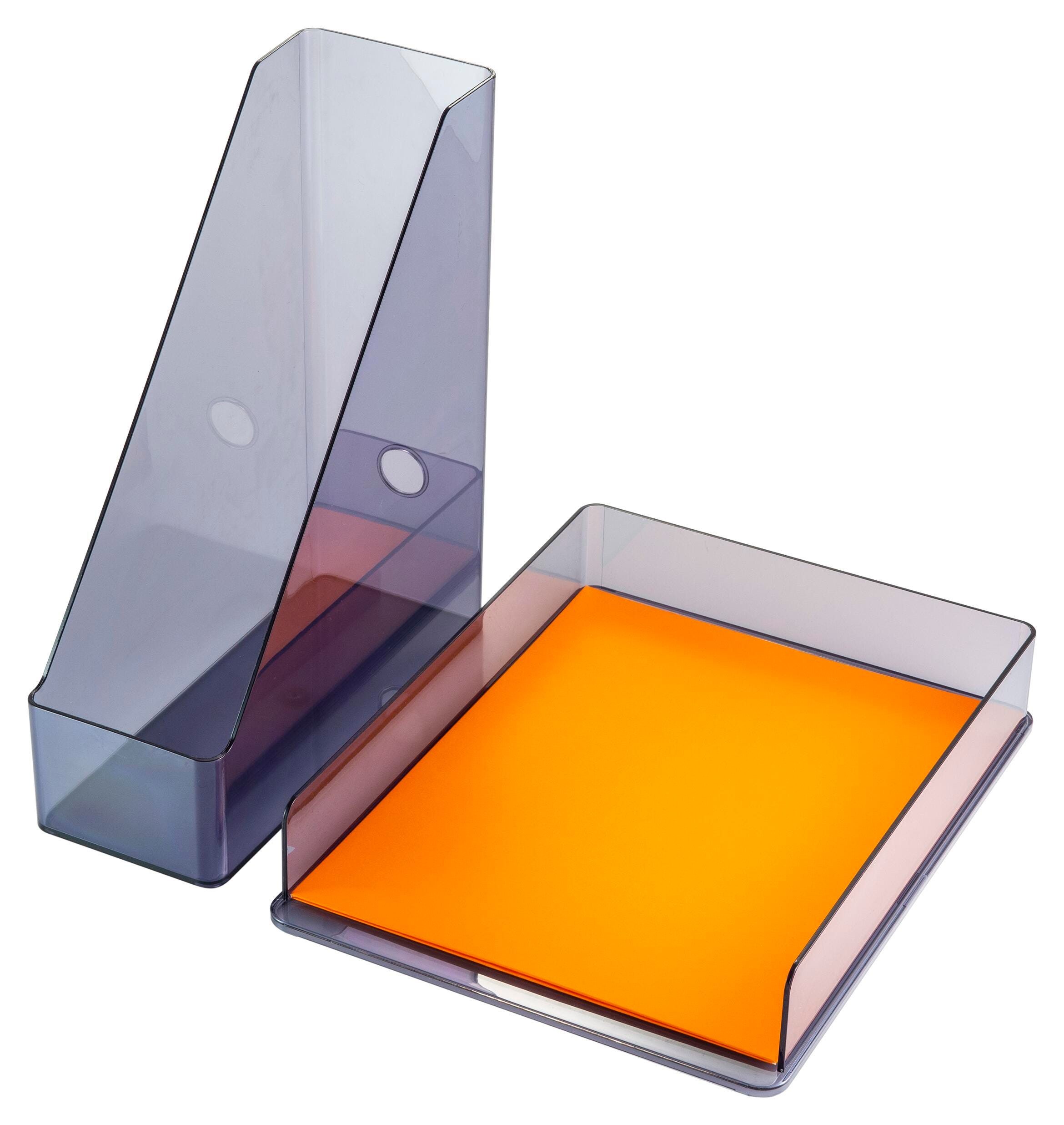 Officemate 2-Piece Desktop Set, Recycled, Translucent Gray 2132551