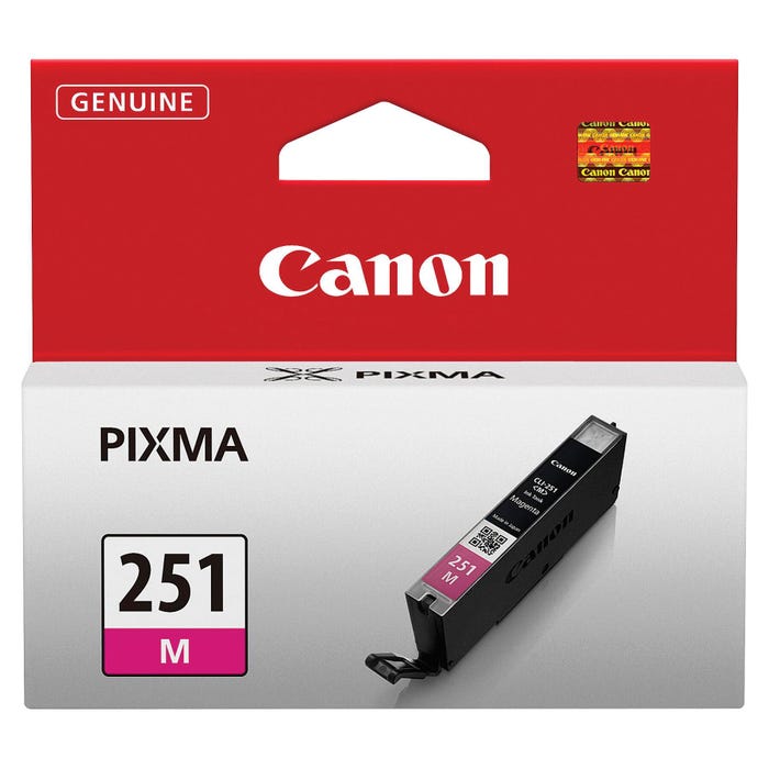 Canon Ink Toner Cartridge, CLI251M, Magenta
