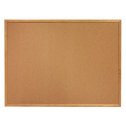 Lorell Bulletin Board, 72 x 48 Inches, Wood Frame, Cork