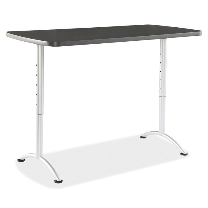 Iceberg Graphite ARC Sit-to-Stand Adjustable Height Table, 3 Height Settings, 42 x 30 x 60 in
