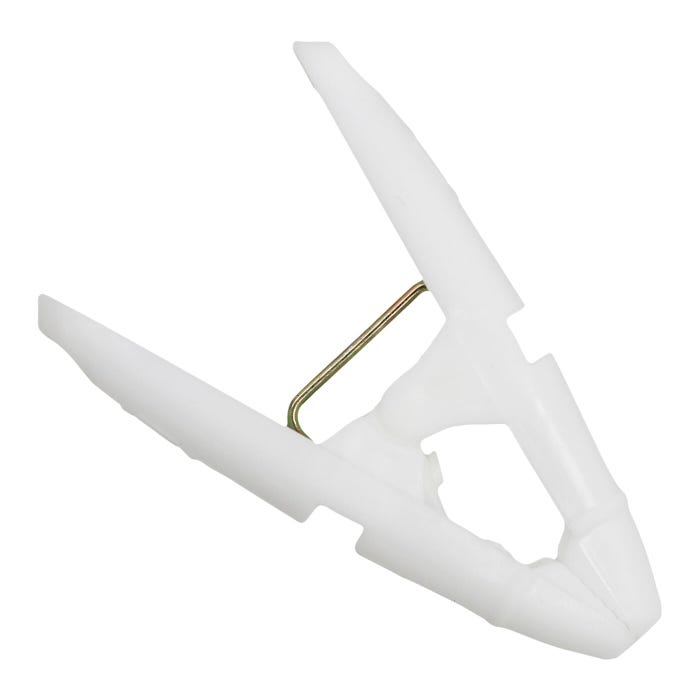 Surebonder Stikki Clips Grid Ceiling Hanglers Clothes Pin Clamps, White, Pack of 20