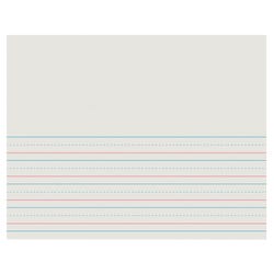 School Smart Red & Blue Storybook Paper, 5/8 Inch Ruled Long Way, 11 x 8-1/2 Inches, 500 Sheets 085321
