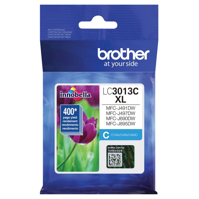 Brother LC3013C Ink Toner Cartridge, Cyan