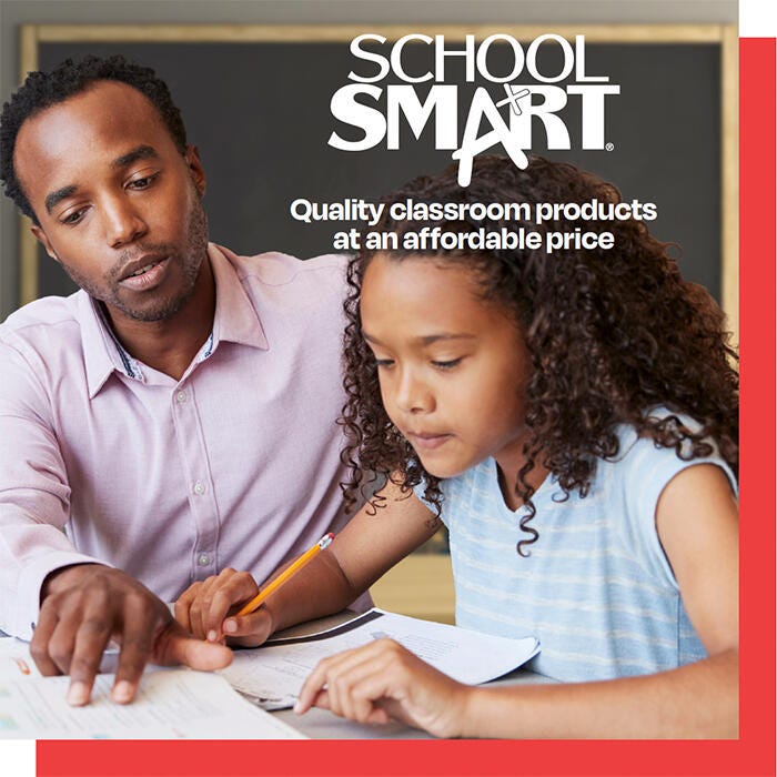 School Smart Ruled Cursive Handwriting Paper with Margin, 8 x 10-1/2 ...