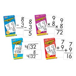 Trend Math Operations Flash Cards Pack, Set of 4, Item Number 1322108