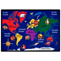 Carpets for Kids Premium World Explorer Carpet, Rectangle 4002349