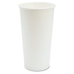 Genuine Joe Disposable Hot Cup, 20 oz, White, Pack of 50, Item Number 1561395
