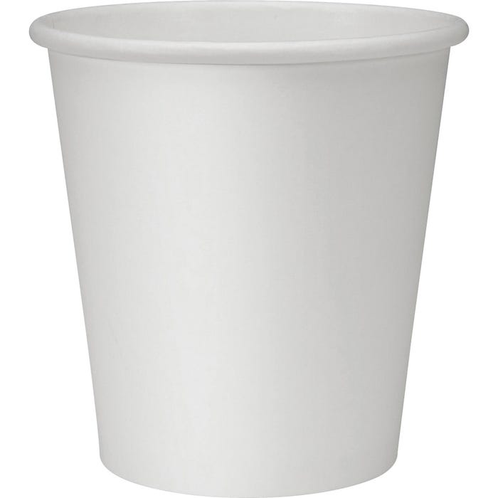 Genuine Joe Hot Cup, 10 Ounce, White, Carton of 1000