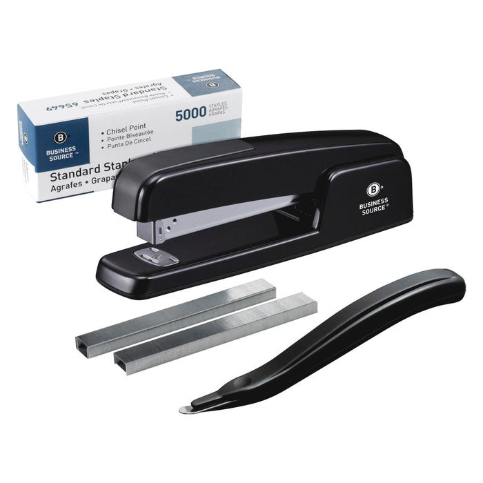Business Source Stapler Value Pack, Black