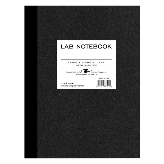 Roaring Spring Lab Composition Notebook, 8-1/2 x 11 Inches, Graph Ruled, 60 Sheets