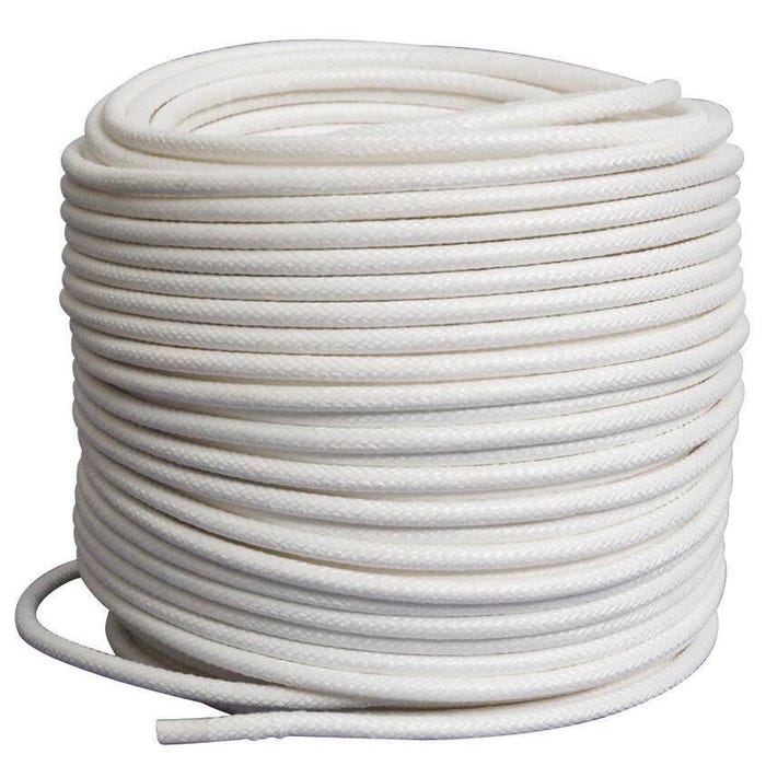 Pepperell Braiding Coiling Cord, 1/4 Inch x 180 Foot Roll, White