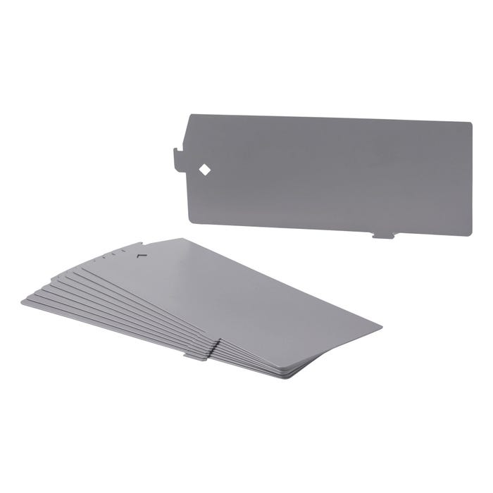 Lorell File Divider Kit, Platinum Gray, Box of 10