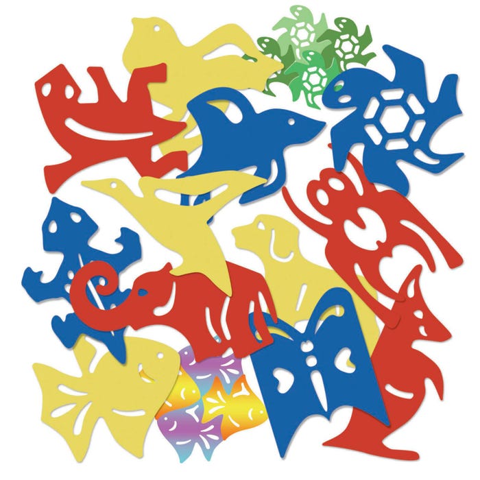 Roylco Tessellations Animal Templates, Assorted Designs, Set of 12