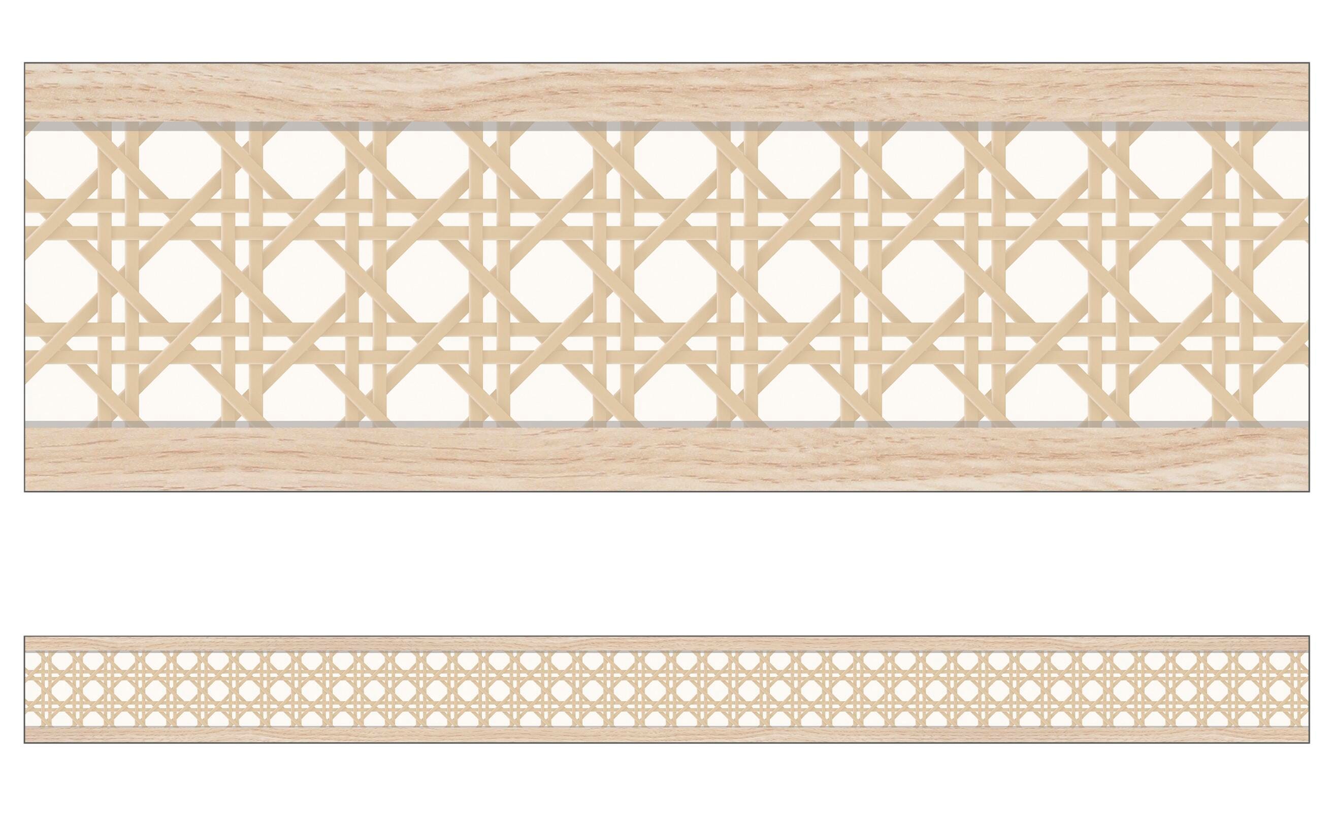 Carson Dellosa True to You Woven Cane Straight Bulletin Board Borders 2148647