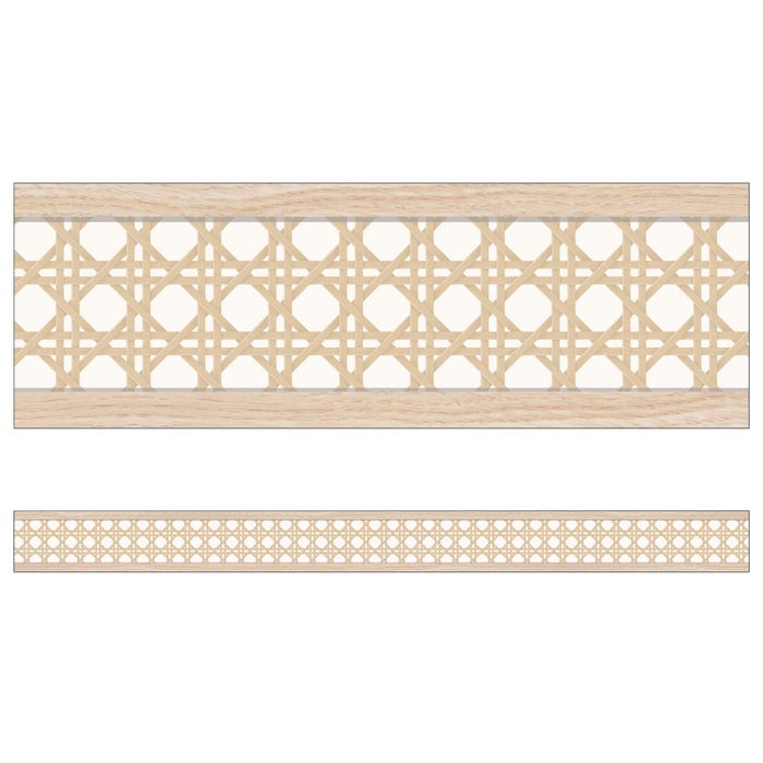 Carson Dellosa True to You Woven Cane Straight Bulletin Board Borders