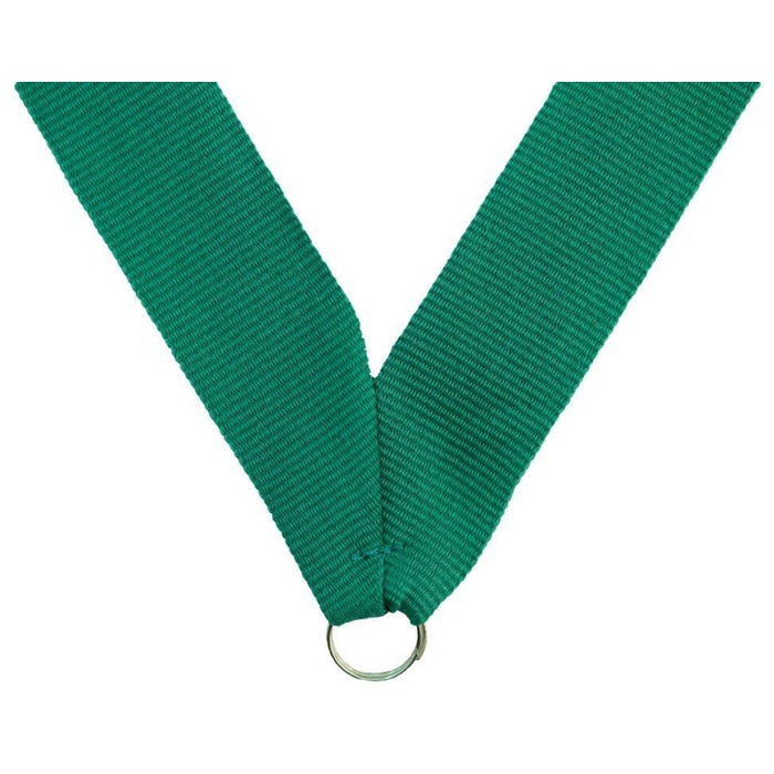 Neck Ribbon, 7/8 x 32 Inches, Kelly Green