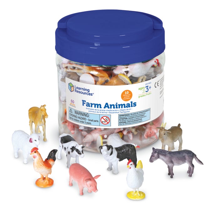 Learning Resources Farm Animal Counters, Set of 60