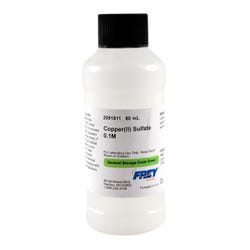Frey Scientific Copper (II) Sulfate, 0.1M Solution, Lab Grade, 80mL