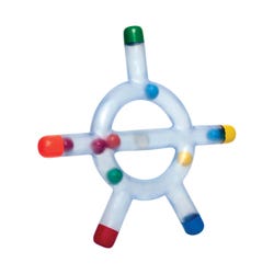 Abilitations Sensory FidgetWheel, 9-1/2 Inch Diameter, Vinyl, Multicolor, Item Number 1317998