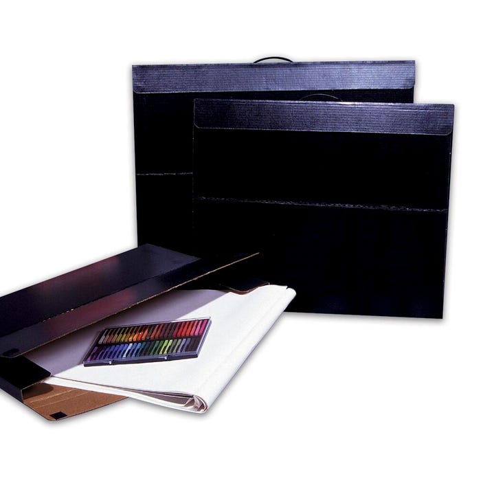 Flipside Art Portfolio Storage Case, Corrugated, 20 x 26 Inches, Black