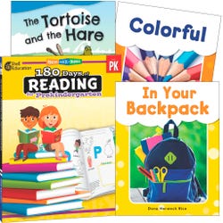 Teacher Created Materials Learn-at-Home: Reading Bundle Grade Pre-K, 4-Book Set, Item Number 2092224