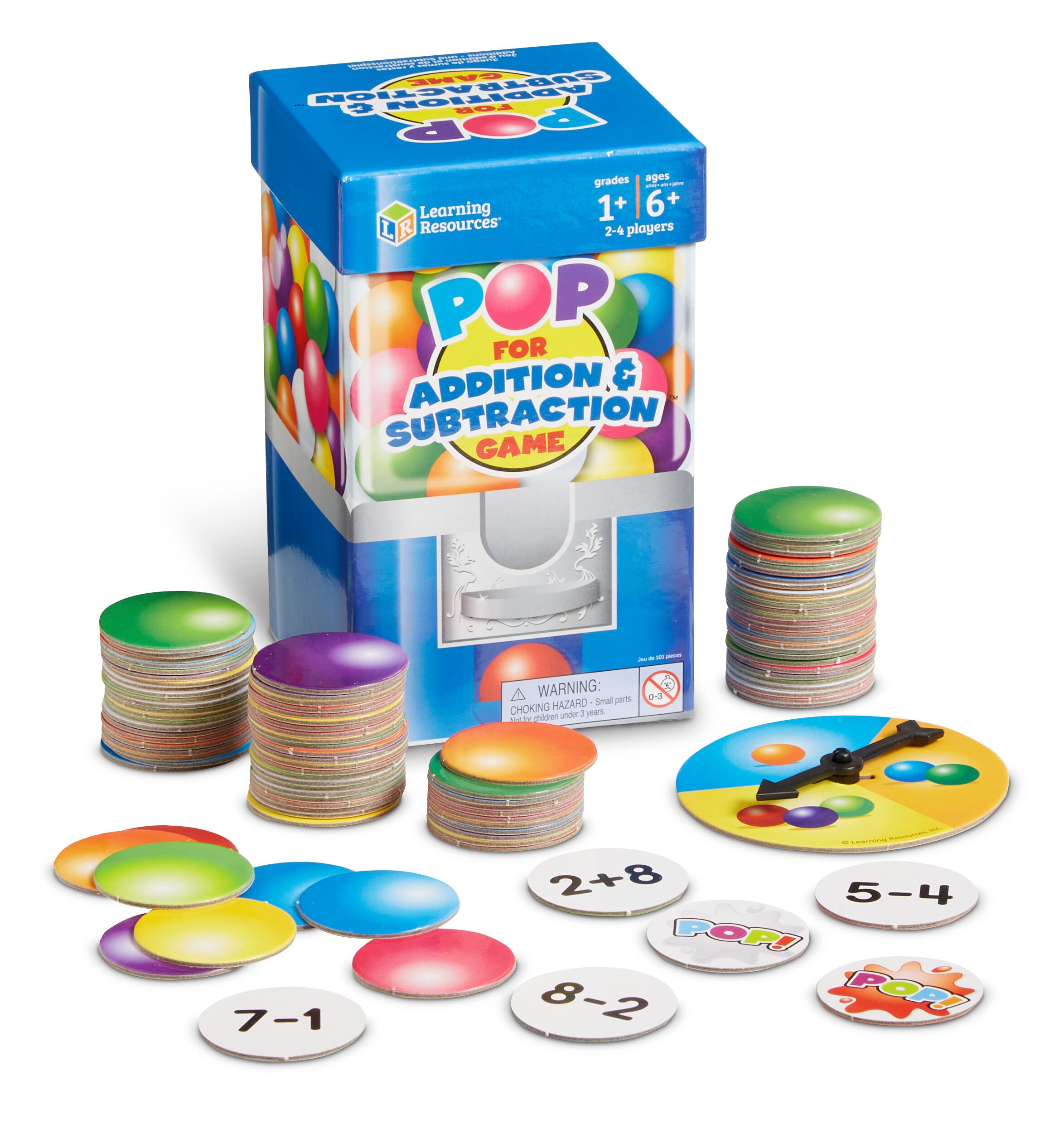 Learning Resources Pop For Addition and Subtraction Game, 104 Pieces 1397811