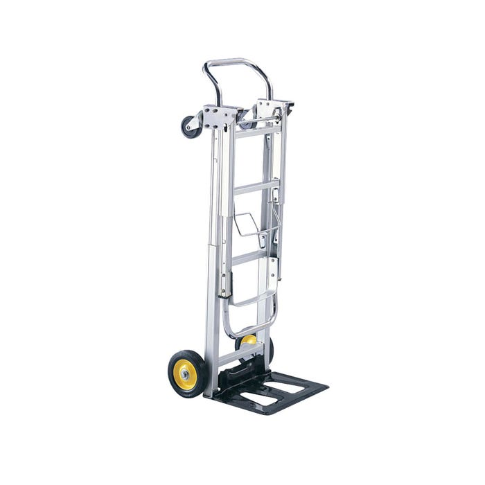 Safco Convertible Hand Truck, Aluminum, 2 to 4 Wheels